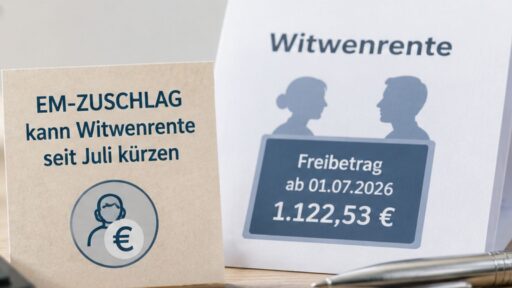 EM-Rente-Zuschlag kann Witwenrente kürzen