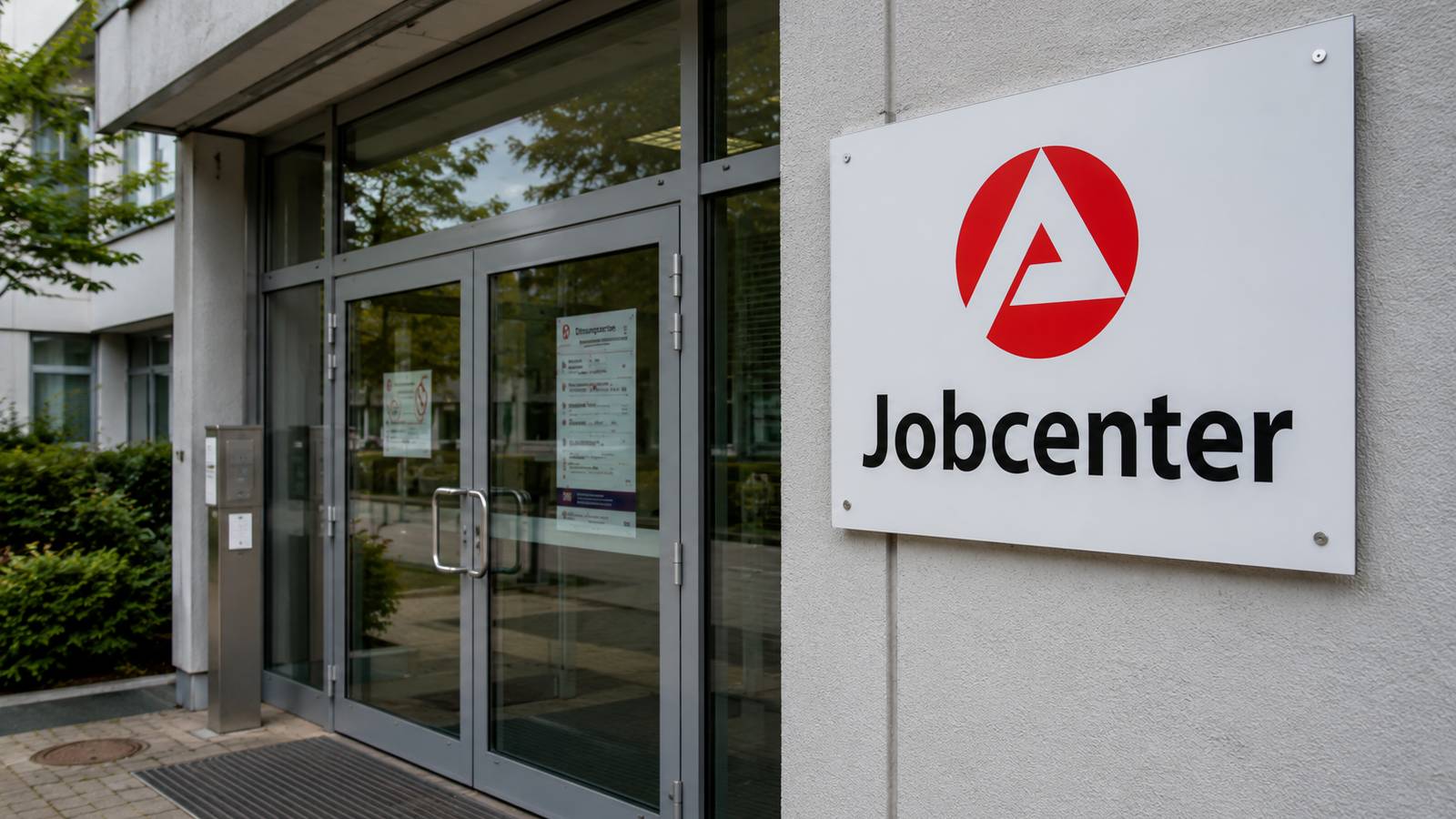 Haupteingang eines Jobcenters