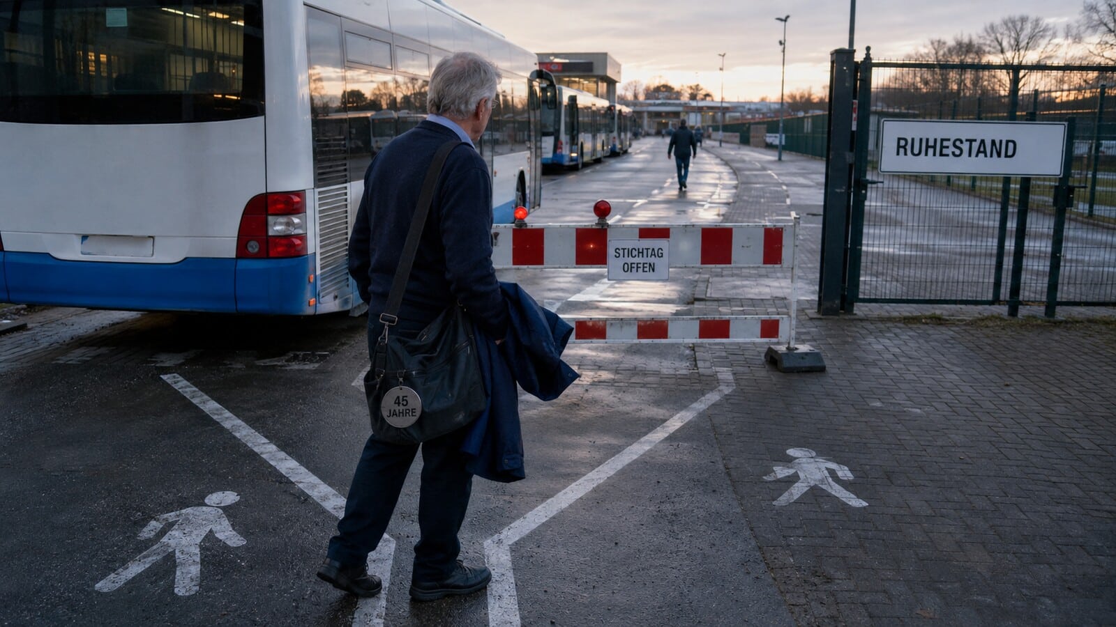 Busfahrer steht wegen eines offenen Stichtags vor dem versperrten Weg in den Ruhestand