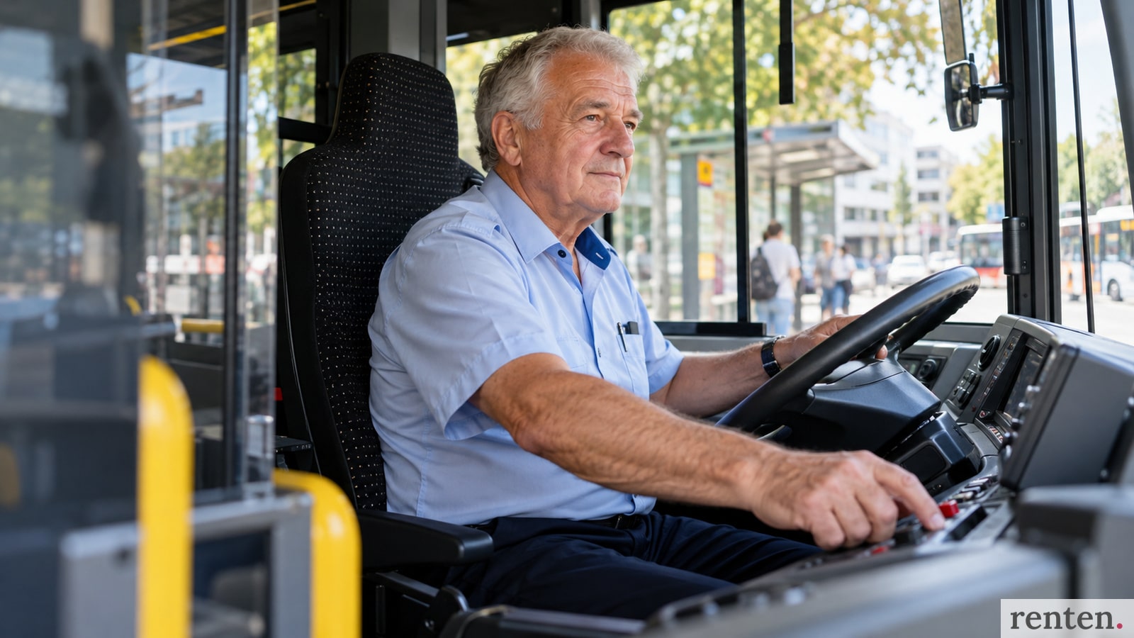 Busfahrer im Rentenalter noch im Dienst