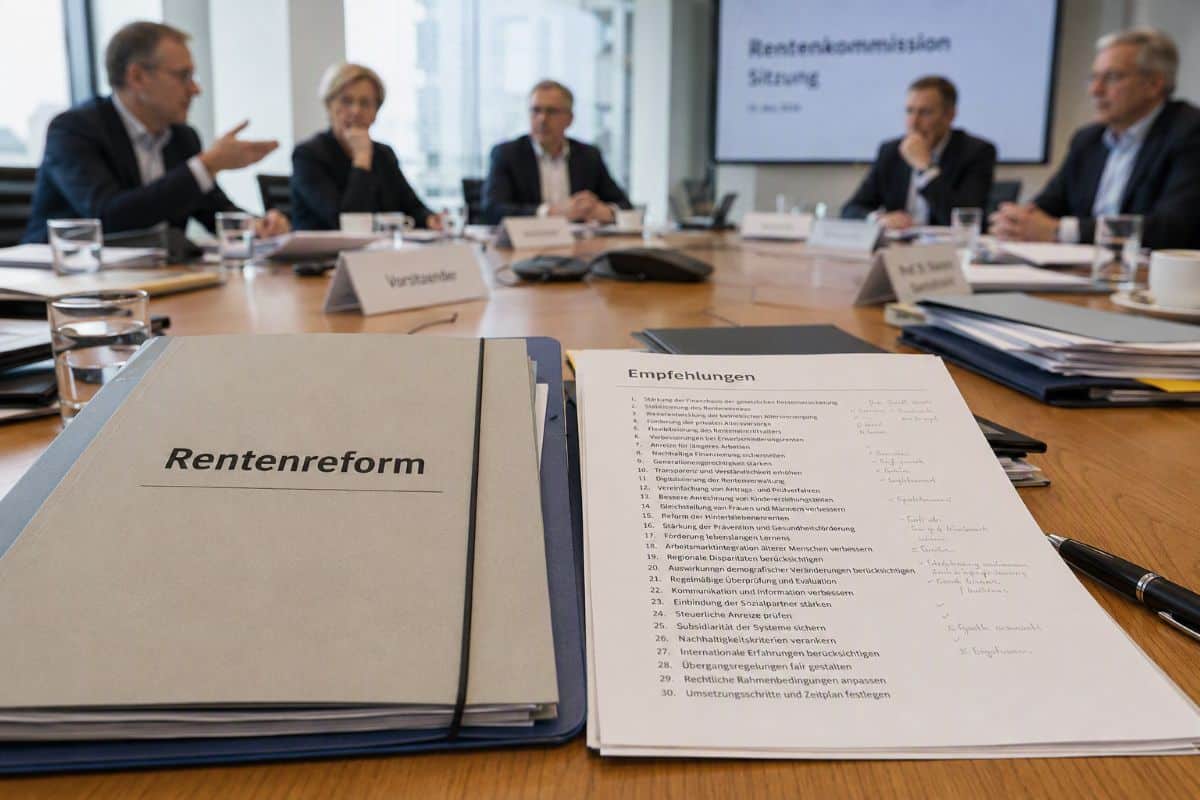 Rentenkomission tagt zur Rentenreform und einigt sich auf 30 Punkte